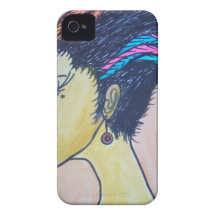 mujer iPhone 4 cárcasa
