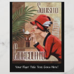 Mujer italiana del chocolate de Squisito Cioccolat Tarjeta Publicitaria