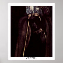 Mujer mayor dos, por Francisco De Goya Poster