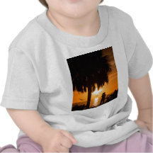 Mujer que fotografía la puesta del sol camisetas