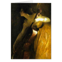 Mujer que toca el violoncelo tarjetas