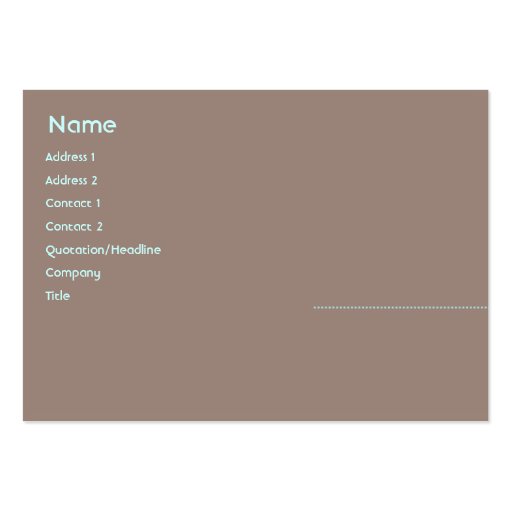 Mujer - rechoncha tarjetas de negocios
