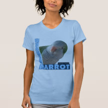 Mujeres de la foto del Parakeet del Quaker Camisetas