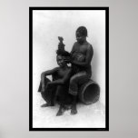 Mujeres del suajili que fijan el pelo 1902 impresiones