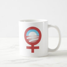 Mujeres para el logotipo 2012 de Barack Obama Taza De Café