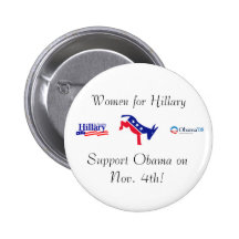 Mujeres para Hillary, ayuda Obama Pins
