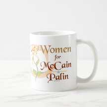 Mujeres para la taza de McCain Palin