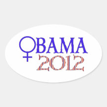 MUJERES PARA OBAMA PEGATINAS  