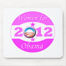 Mujeres para Obama Tapetes De Raton