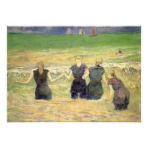 Mujeres que bañan Dieppe, Gauguin, impresionismo d Comunicados Personalizados