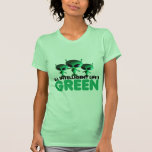 Mujeres verdes frescas camisetas