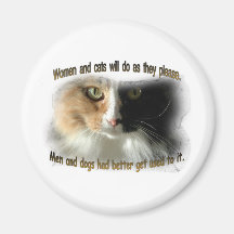 Mujeres y gatos… imán de nevera