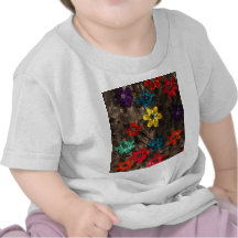 Multa hermosa artística de las flores del arte flo camiseta
