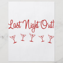 MultiMartini-LastNightOut-Rojo Flyer Personalizado
