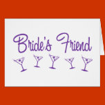 MultiMartiniBridesFriendPurple tarjetas