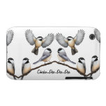Multitud adaptable de los pájaros del Chickadee iPhone 3 Fundas