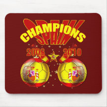 Mundo 2008 de España Europa de los campeones 2010 Tapetes De Ratones