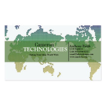 Mundo de la tecnología plantillas de tarjeta de negocio