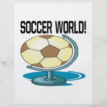 Mundo del fútbol flyer personalizado