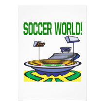 Mundo del fútbol invitación personalizada