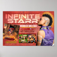 Mundo en el poster I del fuego de Starr infinito