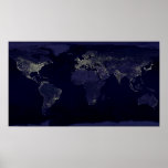 Mundo en la noche impresiones