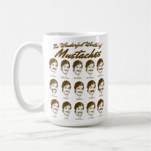 Mundo maravilloso de la taza de los bigotes