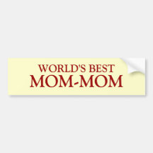 MUNDO MEJOR, MOM-MOM ETIQUETA DE PARACHOQUE