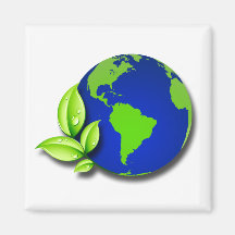 MUNDO VERDE IMÁN PARA FRIGORIFICO