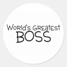 Mundos Boss más grande Etiqueta