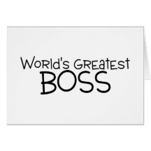 Mundos Boss más grande Felicitación