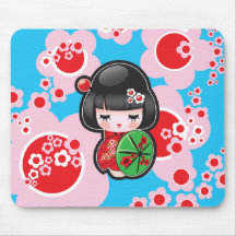 Muñeca de Kawaii del japonés - Mousepad