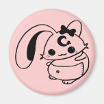 muñeca del kawaii del conejito iman de frigorífico