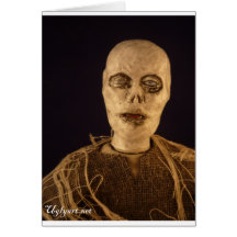 Muñeca del zombi tarjeta