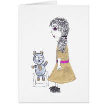 muñeca espeluznante felicitación