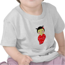 Muñeca japonesa camisetas