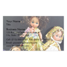 Muñecas lindas tarjetas de visita
