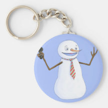 Muñeco de nieve cantante llavero