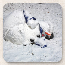 Muñeco de nieve de muerte de los prácticos de cost posavasos de bebida