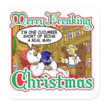 Muñeco de nieve de Navidad pegatinas