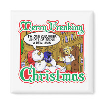 Muñeco de nieve de Navidad imanes