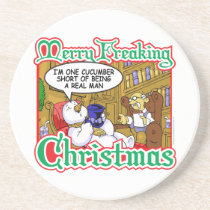 Muñeco de nieve de Navidad posavasos