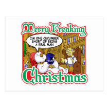 Muñeco de nieve de Navidad tarjetas postales