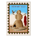 Muñeco de nieve de New México Tarjeta