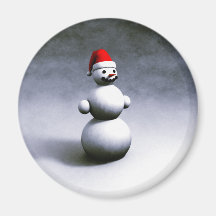 Muñeco de nieve del navidad iman para frigorífico