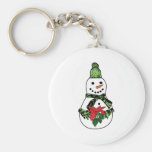 Muñeco de nieve del navidad llavero