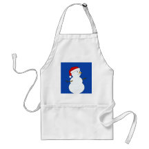 muñeco de nieve delantal