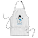 muñeco de nieve delantal