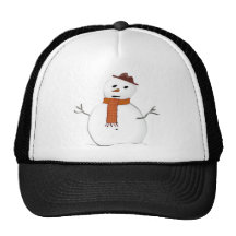 Muñeco de nieve escarchado gorros bordados