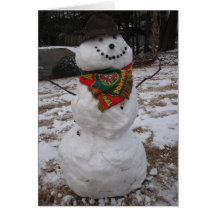 muñeco de nieve felicitaciones